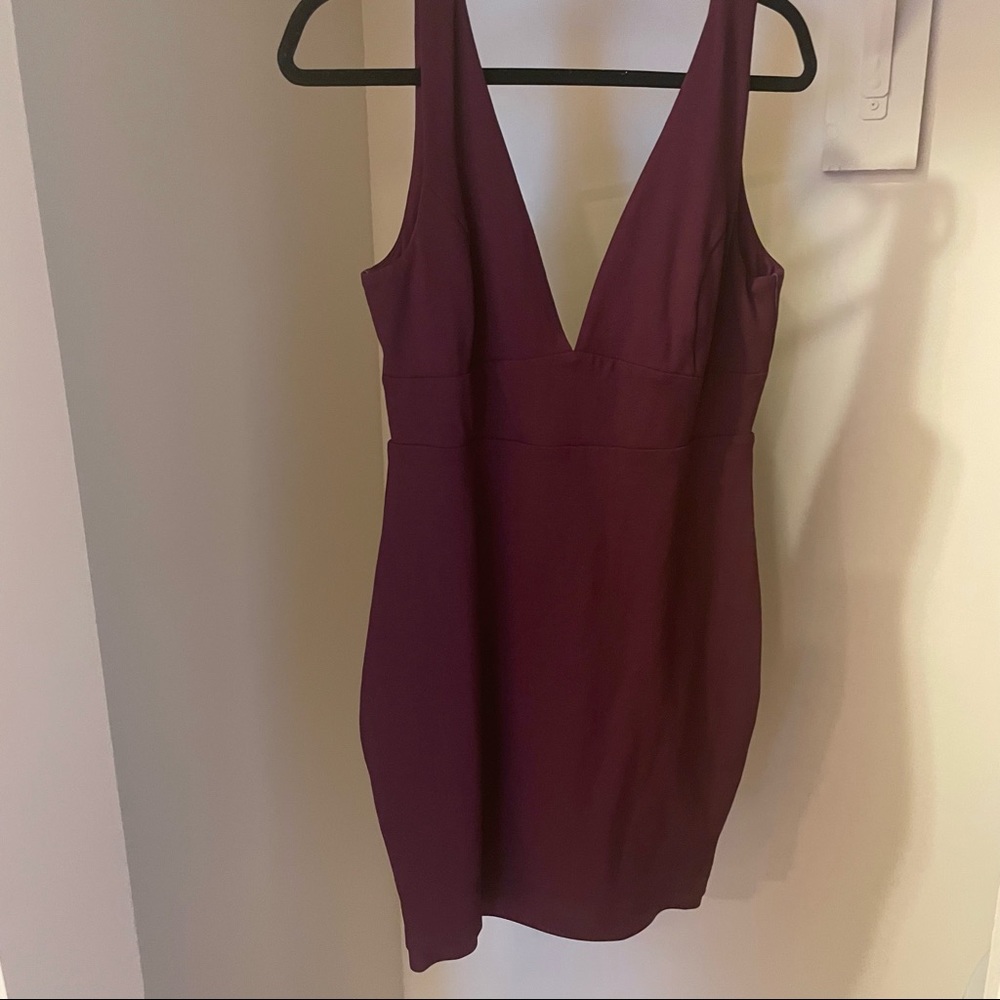 Lulu’s Burgundy Mini Dress Size L